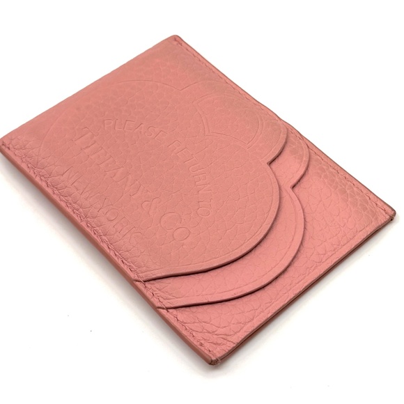 Tiffany & Co. Return to Tiffany Card Case,Pink Leather  Limited (Blush Pink) - Picture 5 of 11